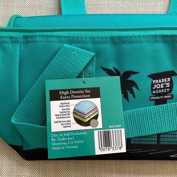 TEAL BNWT Trader Joe’s Mini Insulated Bag - Picture 3 of 4